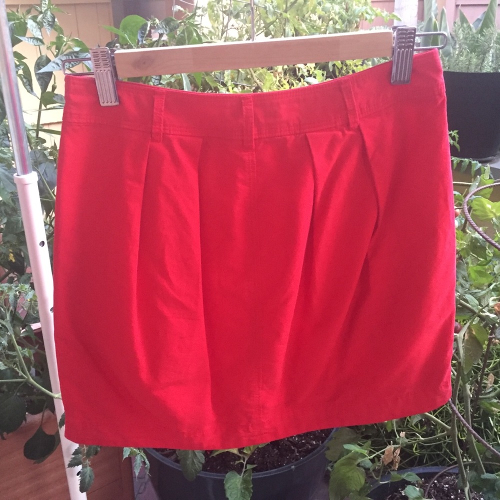 Madewell Broadway & Broome red mini skirt